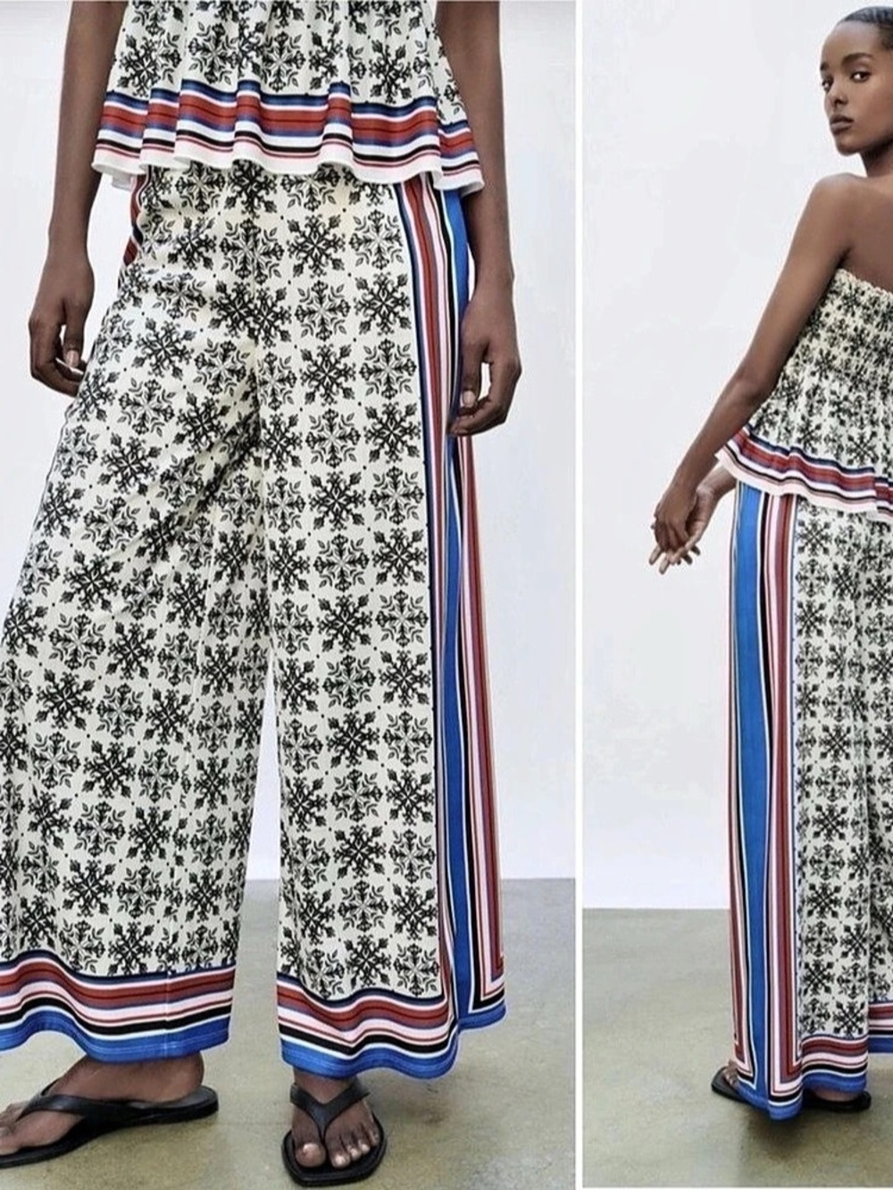 Zara Wide Leg Pants Size Medium